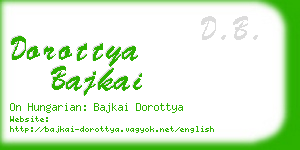 dorottya bajkai business card